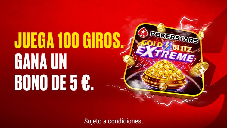 Reto de giros de PokerStars Gold Blitz Extreme