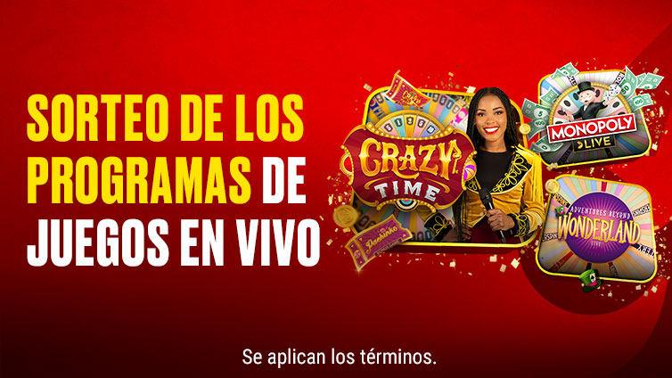 Sorteo de los Programas de juegos en vivo