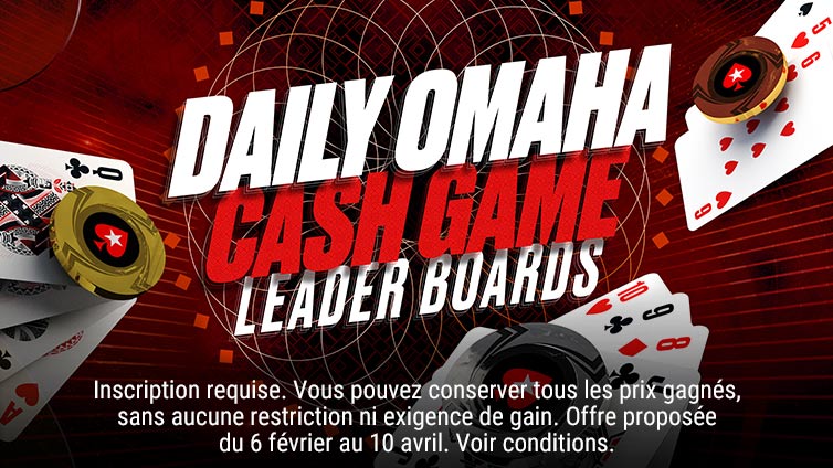 Classements Cash Game Omaha Quotidiens