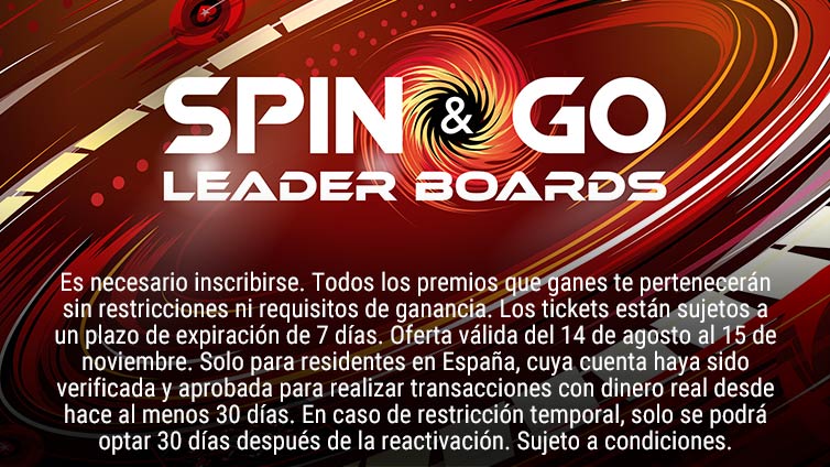 Tablas de clasificación de Spin & Go