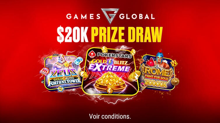 Tirage au sort Games Global doté de 20K$