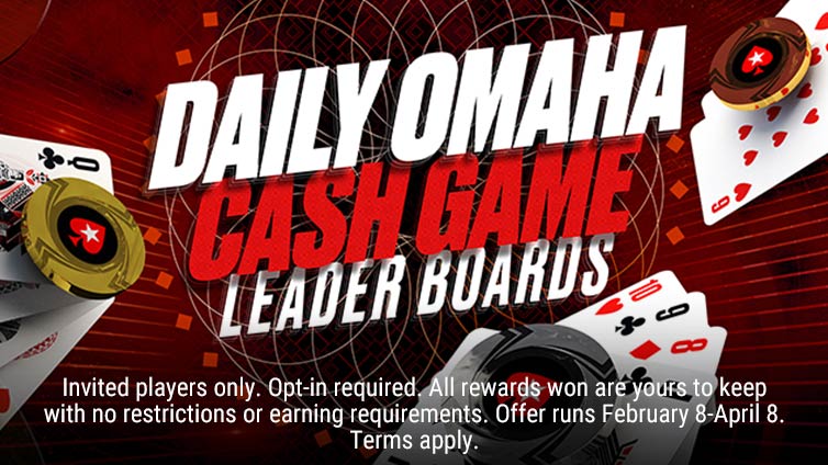 Daily Omaha Cash Game Leader Boards 