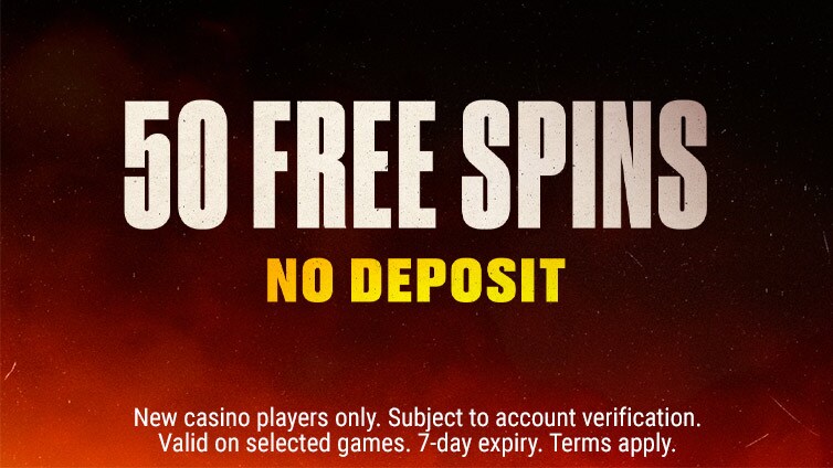 Welcome aboard with 50 Free Spins.
