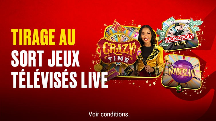 Tirage au sort Émissions de jeux live