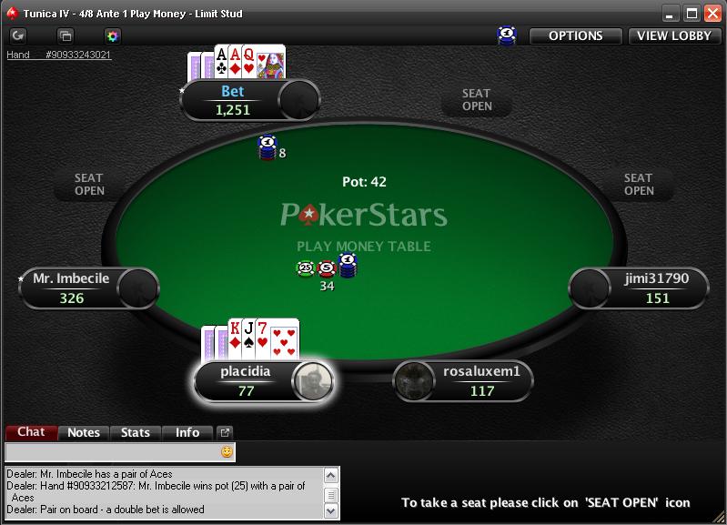 Play Seven Card Stud Poker online free. 2-7 players, No ads