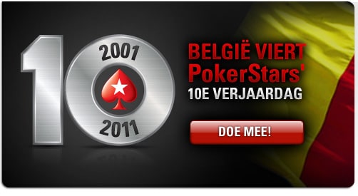 België viert PokerStars' 10e Verjaardag