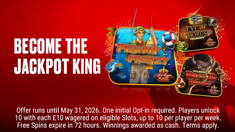 Stake £10 & Get 10 Free Spins Every Week