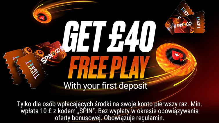 40 £ bonusu Spin & Go za wpłatę