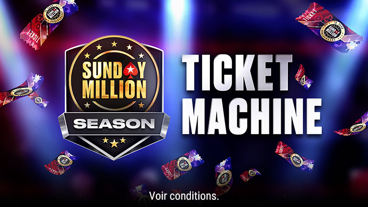 Distributeur de Tickets Sunday Million Season